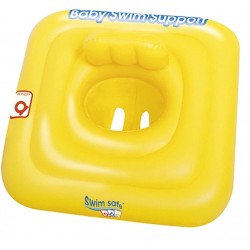 Siege Bouee Gonflable Swin Safe Carre De 69x69 Cm | Piscineshorssolweb