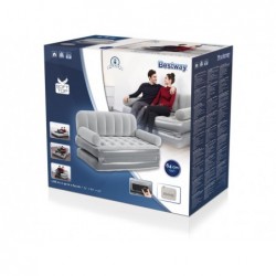 Canapé-lit Gonflable avec Gonfleur Éléctrique Intégré de 188x152x64 cm. Couch Bestway 75079 | Piscineshorssolweb