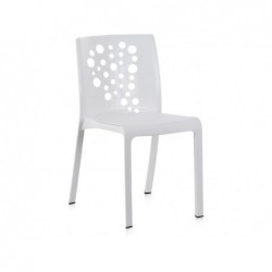 Mobilier de Jardin Chaise Modèle Cocktail Blanche SP Berner 55022