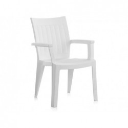 Mobilier de Jardin Chaise Modèle Pacific Blanche SP Berner 55046