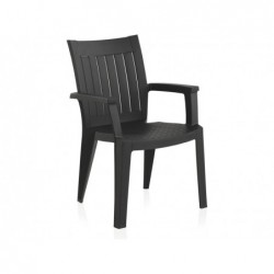 Mobilier de Jardin Chaise Modèle Pacific Anthracite SP Berner 55047