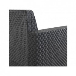 Mobilier de Jardin Set Modèle Evo Confort Anthracite SP Berner 55404 | Piscineshorssolweb