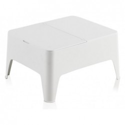 Mobilier de Jardin Table d'Appoint Modèle Alaska Blanche SP Berner 55367