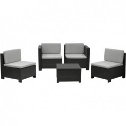 Mobilier de Jardin Set Modèle Verona Storage Grafito SP Berner 55377