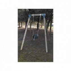 Balançoire enfant Aiko avec siège bébé de Masgames MA700055 | Piscineshorssolweb