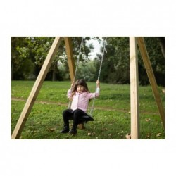 Karai Deluxe Square Wooden Single Swing Adults Masgames MA700069 | Piscineshorssolweb