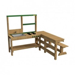 Masgames Spicy Delicious Cuisine de jeu en bois pour l'extérieur MA600575