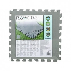 Éponge de protection pour sol en polyéthylène gris 9 pièces 50x50 cm. Bestway 58639