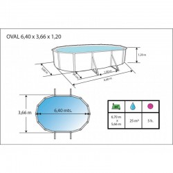 Piscine Toi Etnica 8117 640x366x120 Cm | Piscineshorssolweb