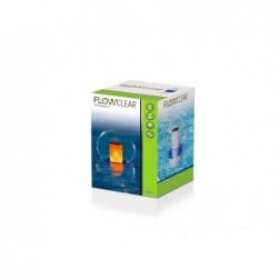 Distributeur de produits chimiques SolarSphere avec lumière LED Bestway 58699 | Piscineshorssolweb