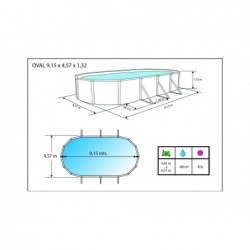 Piscine Toi 915x457x132 cm Prestigio 2284 | Piscineshorssolweb