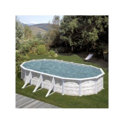 Piscine de 730x375x132 cm. en Acier Groenlandia Gre KITPROV738N | Piscineshorssolweb