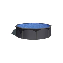 Piscine ronde aspect anthracite Dream Pool série Anthracite 350 x 120 cm Gre KIT350GY