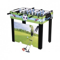 Baby foot 3 en 1 98x55x74 cm. avec tiges télescopiques