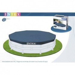 Bâche De Protection Pour Piscine Tubulaire Circulaire Intex Easy Set Ref 28031 366 Cm | Piscineshorssolweb